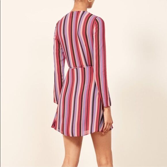 REFORMATION Gjelina Wrap Mini Dress - Picture 2 of 9